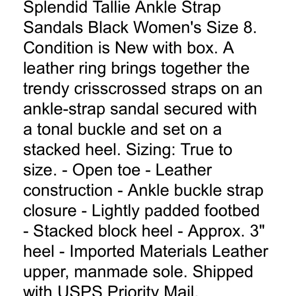 SPLENDID ✨ BRAND NEW IN BOX HEELS NWT SIZE 8.5 - Picture 4 of 8